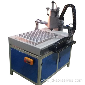 automatic machine for making flap wheel production line